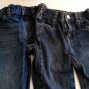 Pair of infant denim jeans jeans